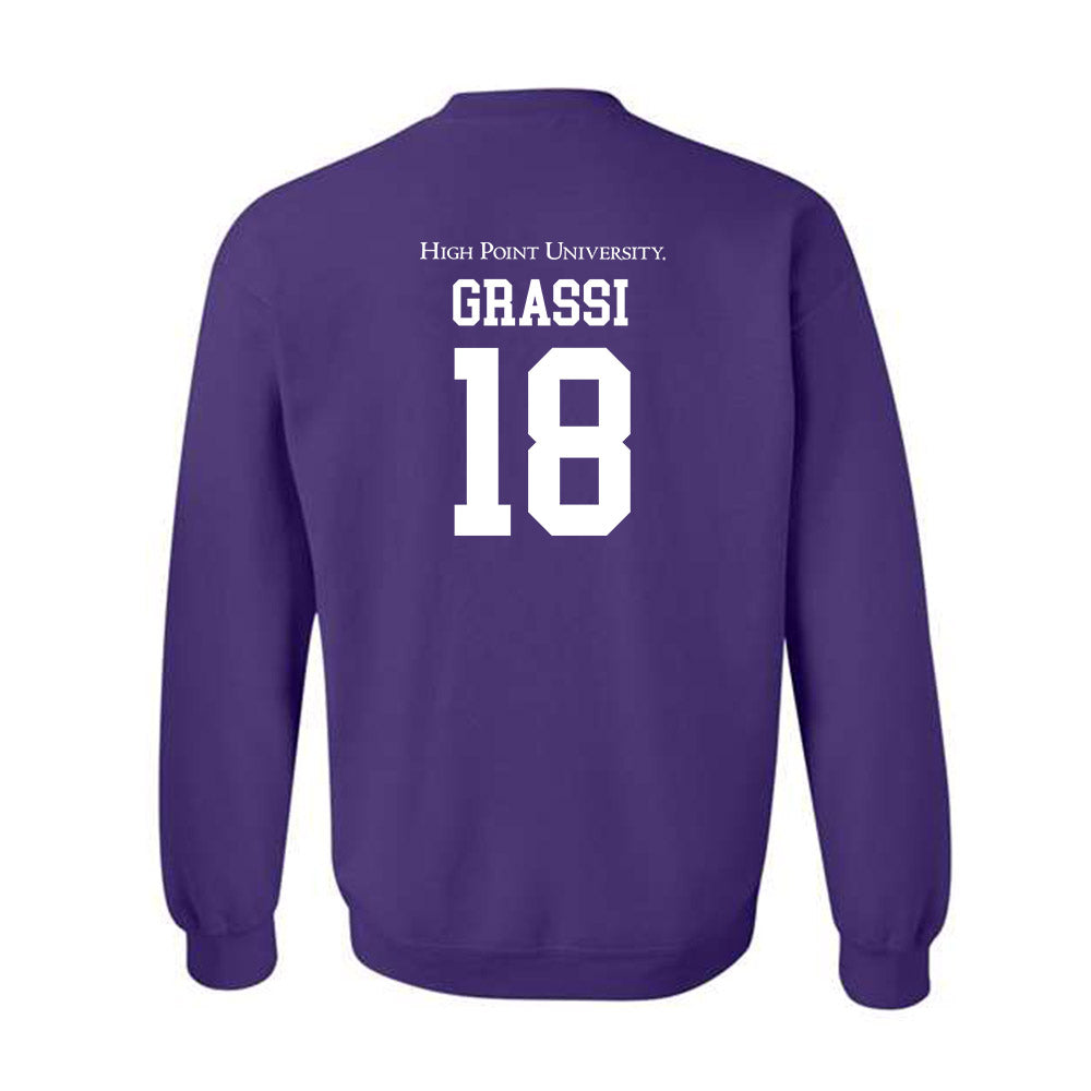 High Point - NCAA Men's Lacrosse : Anthony Grassi - Crewneck Sweatshirt-1
