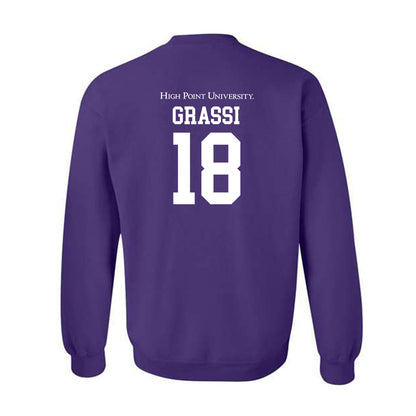 High Point - NCAA Men's Lacrosse : Anthony Grassi - Crewneck Sweatshirt-1