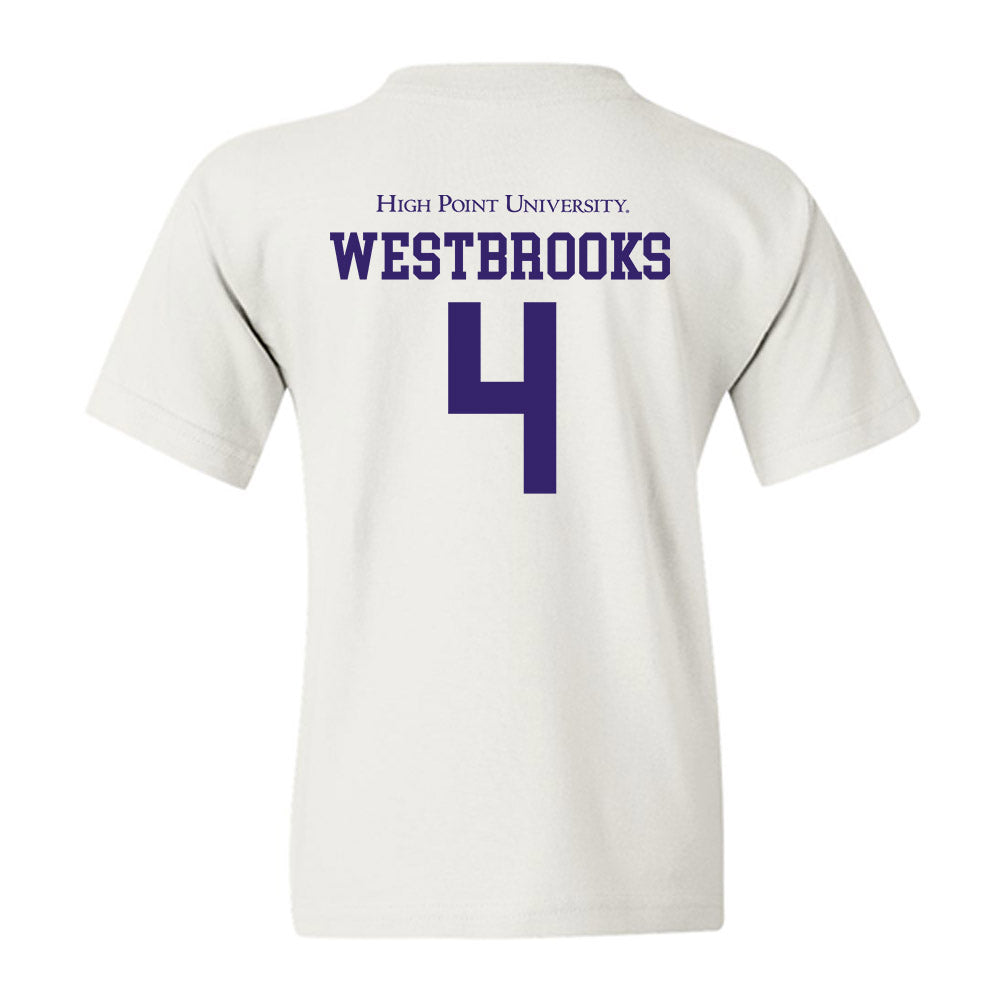 High Point - NCAA Men's Lacrosse : James Westbrooks - Youth T-Shirt-1