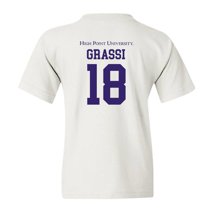 High Point - NCAA Men's Lacrosse : Anthony Grassi - Youth T-Shirt-1