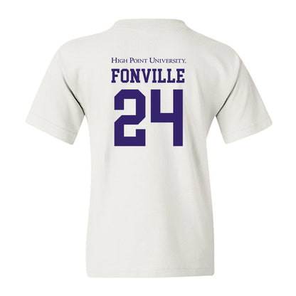 High Point - NCAA Men's Basketball : David Fonville - Youth T-Shirt-1