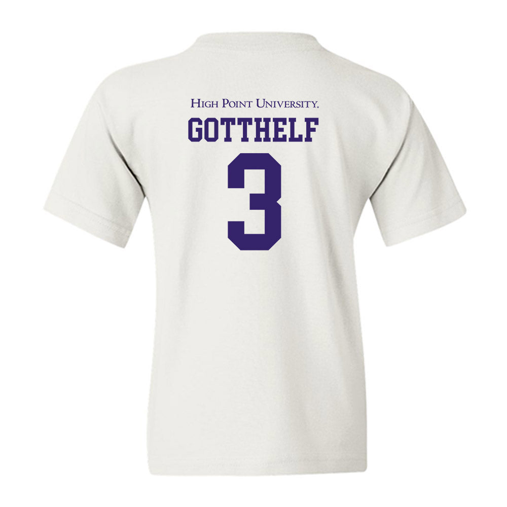 High Point - NCAA Baseball : Zach Gotthelf - Youth T-Shirt-1