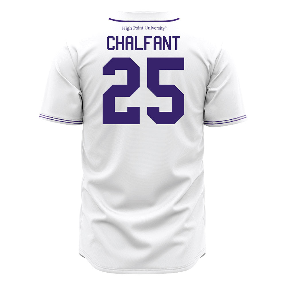 High Point - NCAA Baseball : Cam Chalfant - White Jersey-1