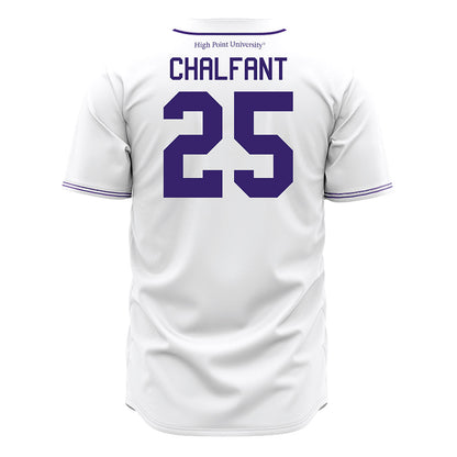 High Point - NCAA Baseball : Cam Chalfant - White Jersey-1