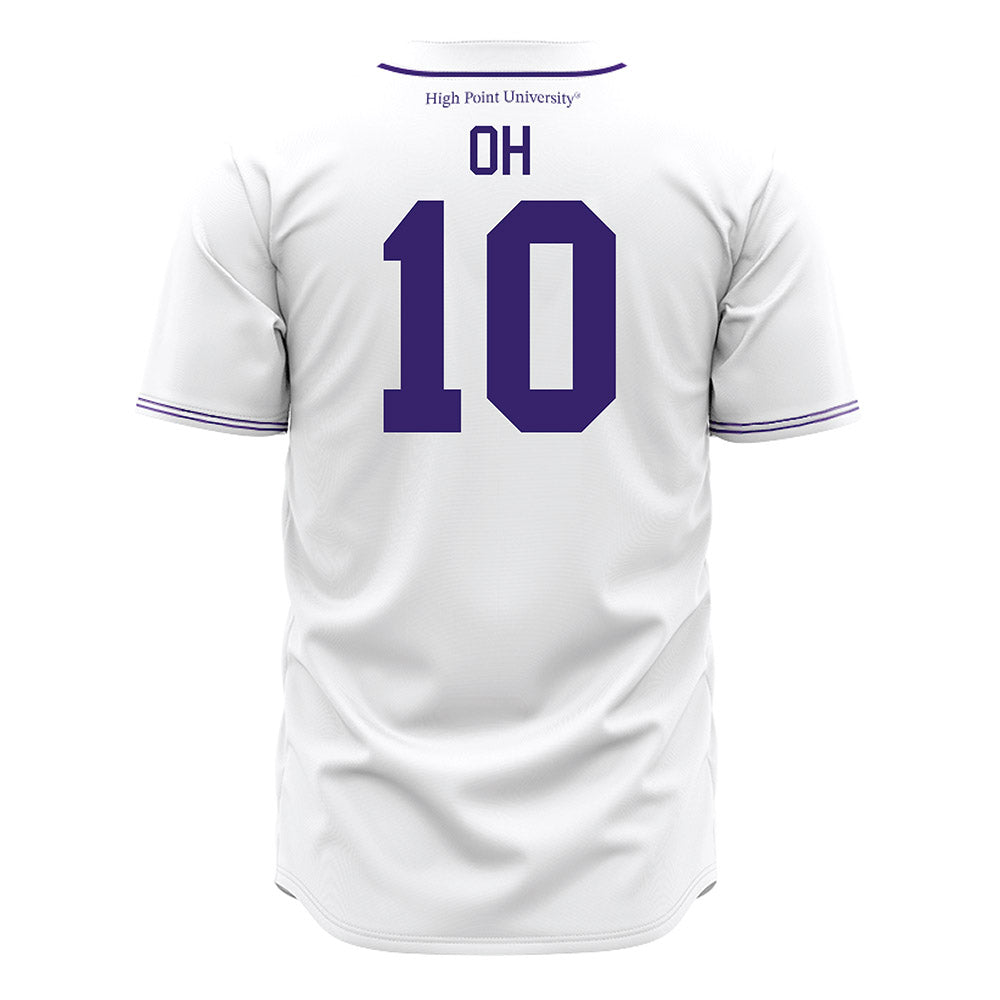 High Point - NCAA Baseball : Seojun Oh - White Jersey-1