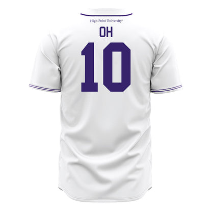 High Point - NCAA Baseball : Seojun Oh - White Jersey-1