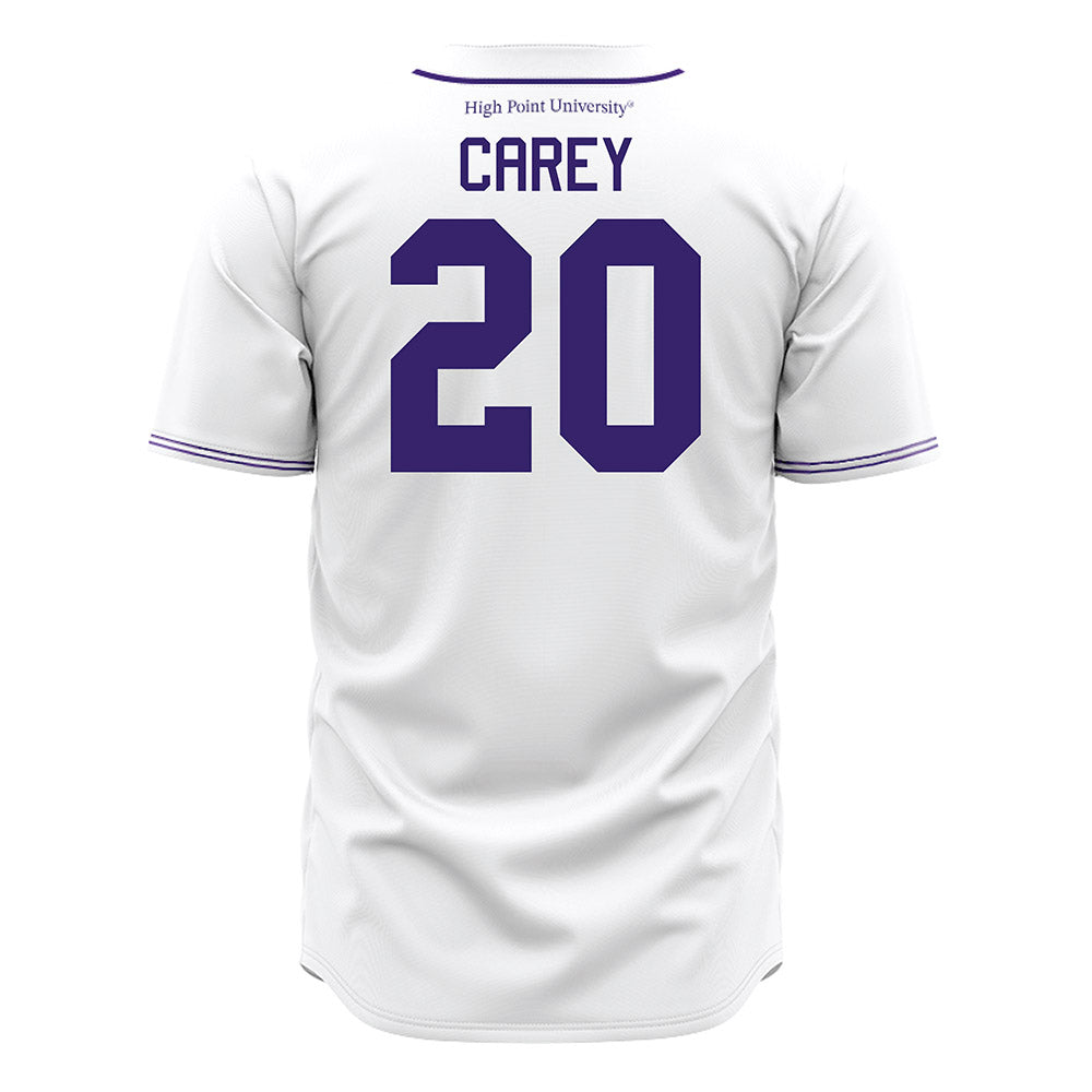 High Point - NCAA Baseball : Jack Carey - White Jersey-1