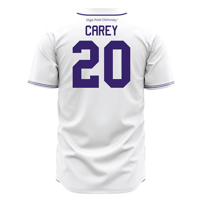 High Point - NCAA Baseball : Jack Carey - White Jersey-1