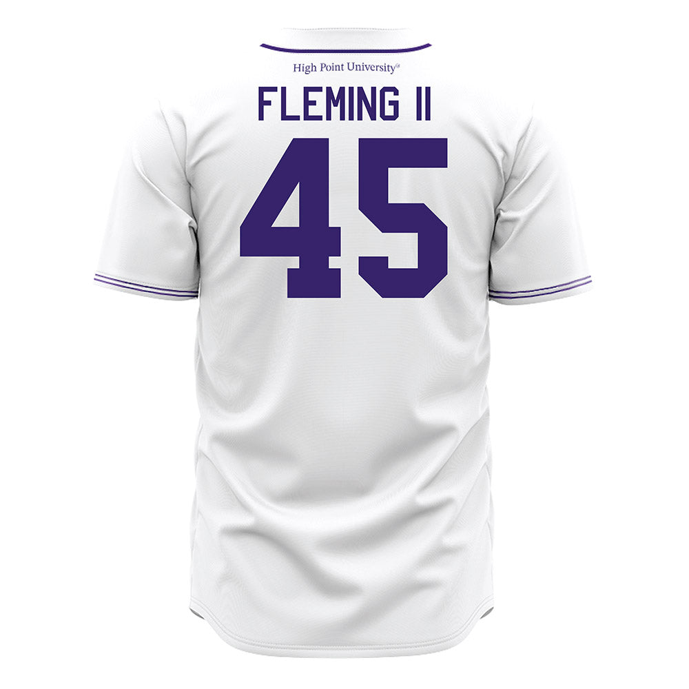 High Point - NCAA Baseball : Dubs Fleming II - White Jersey-1