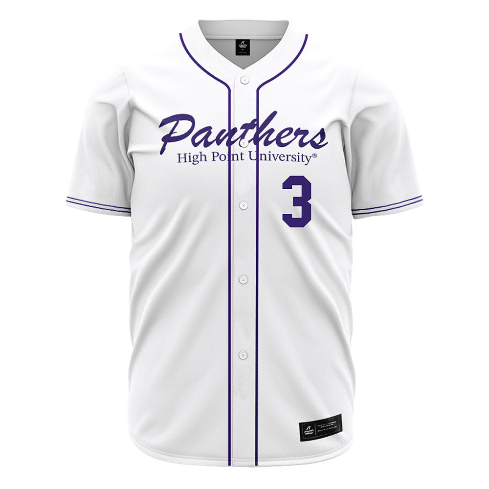 High Point - NCAA Baseball : Zach Gotthelf - White Jersey-0