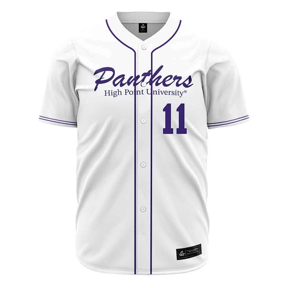 High Point - NCAA Baseball : Noah Zimmerman - White Jersey-0