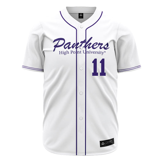 High Point - NCAA Baseball : Noah Zimmerman - White Jersey-0