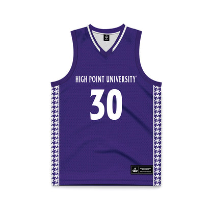 High Point - NCAA Men's Basketball : Filip Brankovic - Purple Basketball Jersey-0