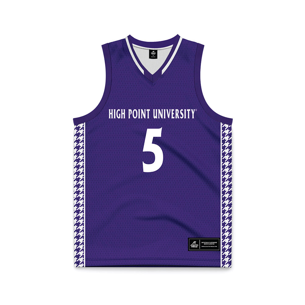 High Point - NCAA Men's Basketball : Trey Pearson - Purple Basketball Jersey-0