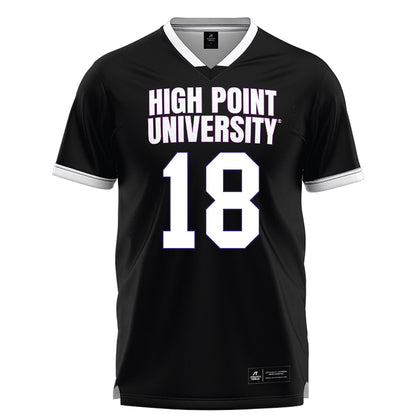 High Point - NCAA Men's Lacrosse : Anthony Grassi - Black Lacrosse Jersey -0