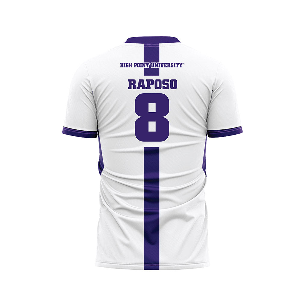 High Point - NCAA Men's Soccer : Bernardo Raposo - White Soccer Jersey-1