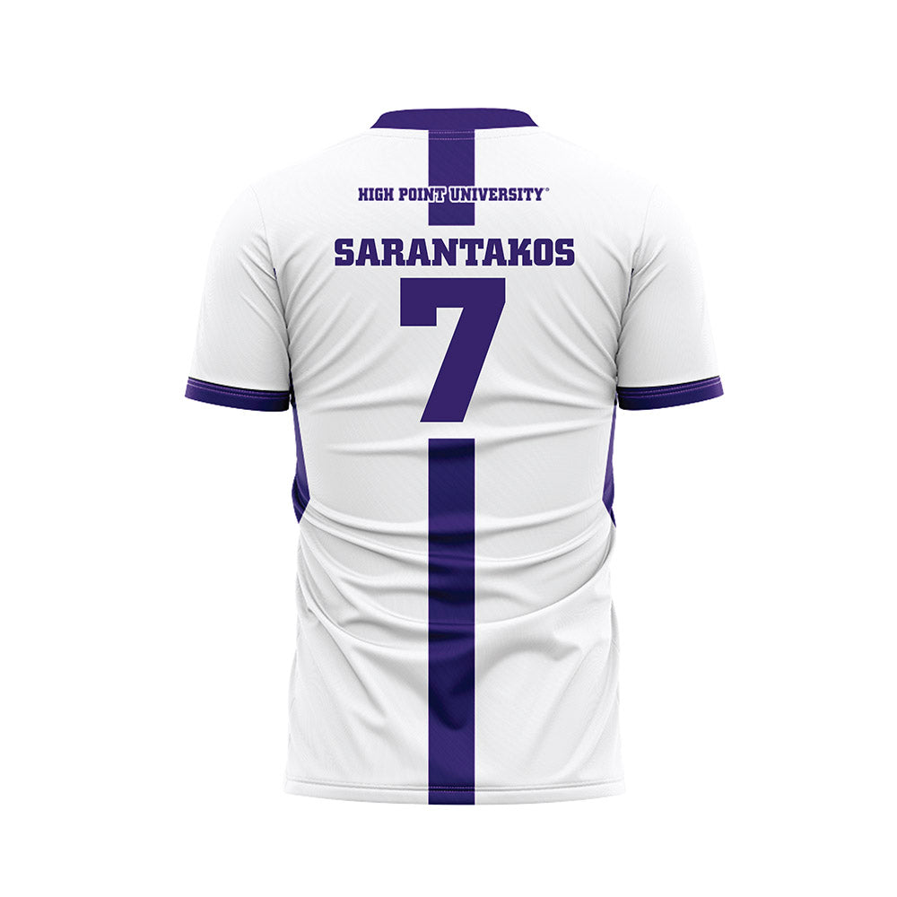 High Point - NCAA Men's Soccer : Nick Sarantakos - White Soccer Jersey-1