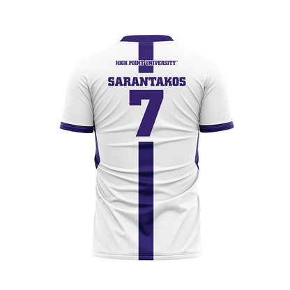 High Point - NCAA Men's Soccer : Nick Sarantakos - White Soccer Jersey-1