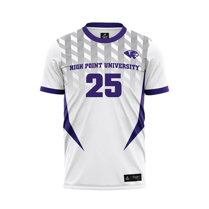 High Point - NCAA Men's Soccer : Kingston Genot - White Soccer Jersey-0