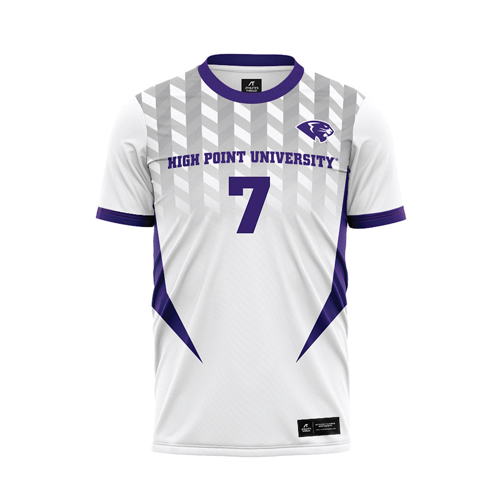 High Point - NCAA Men's Soccer : Nick Sarantakos - White Soccer Jersey-0