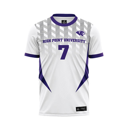 High Point - NCAA Men's Soccer : Nick Sarantakos - White Soccer Jersey-0