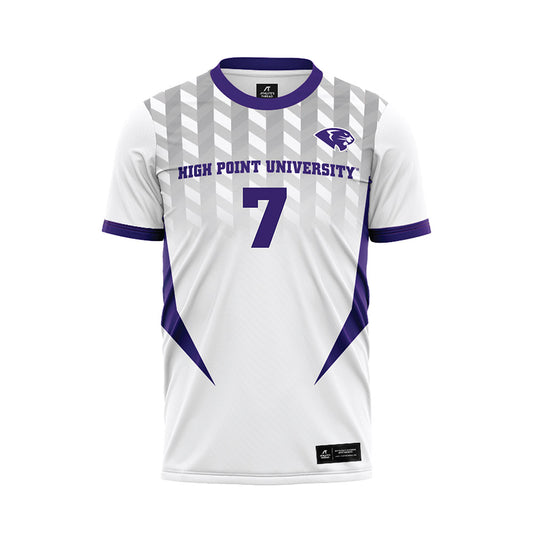 High Point - NCAA Men's Soccer : Nick Sarantakos - White Soccer Jersey-0