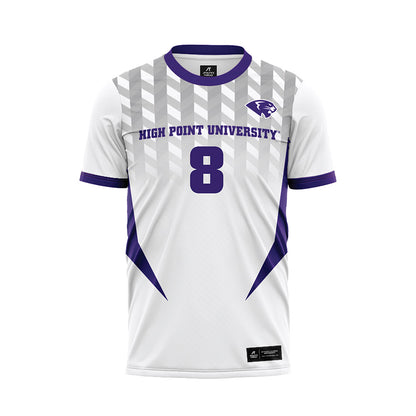 High Point - NCAA Men's Soccer : Bernardo Raposo - White Soccer Jersey-0
