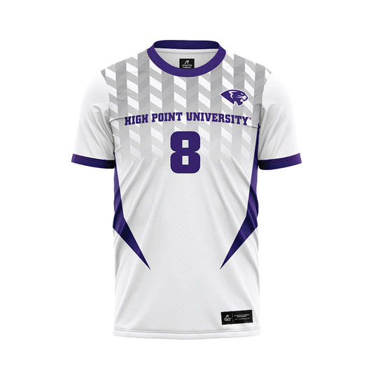High Point - NCAA Men's Soccer : Bernardo Raposo - White Soccer Jersey-0