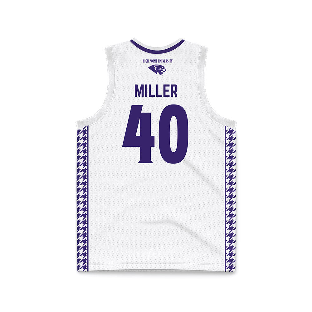 High Point - NCAA Women's Basketball : Kelsey Miller - White Basketball Jersey-1
