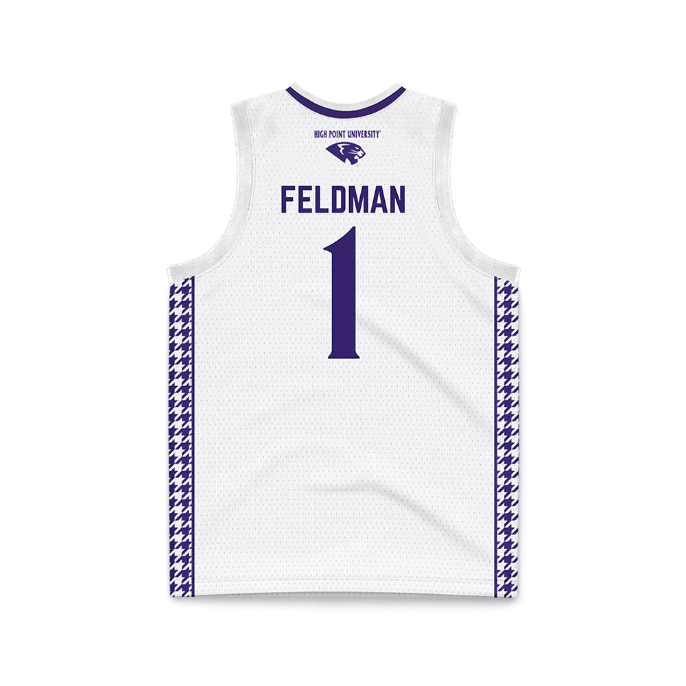 High Point - NCAA Women's Basketball : Taylor Feldman - White Basketball Jersey-1