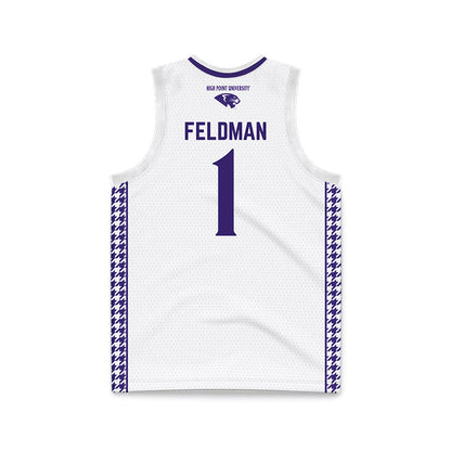 High Point - NCAA Women's Basketball : Taylor Feldman - White Basketball Jersey-1