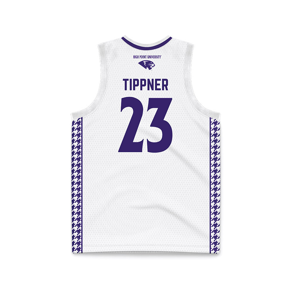High Point - NCAA Women's Basketball : Meredith Tippner - White Basketball Jersey-1