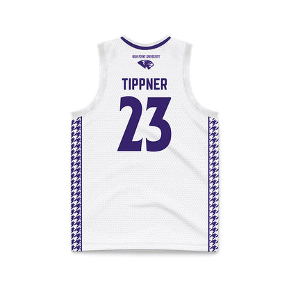 High Point - NCAA Women's Basketball : Meredith Tippner - White Basketball Jersey-1
