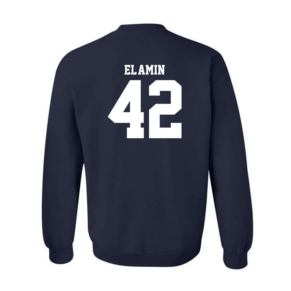 UConn - Men's Basketball Legends : Khalid El-Amin - Classic Fashion Shersey Crewneck Sweatshirt-1