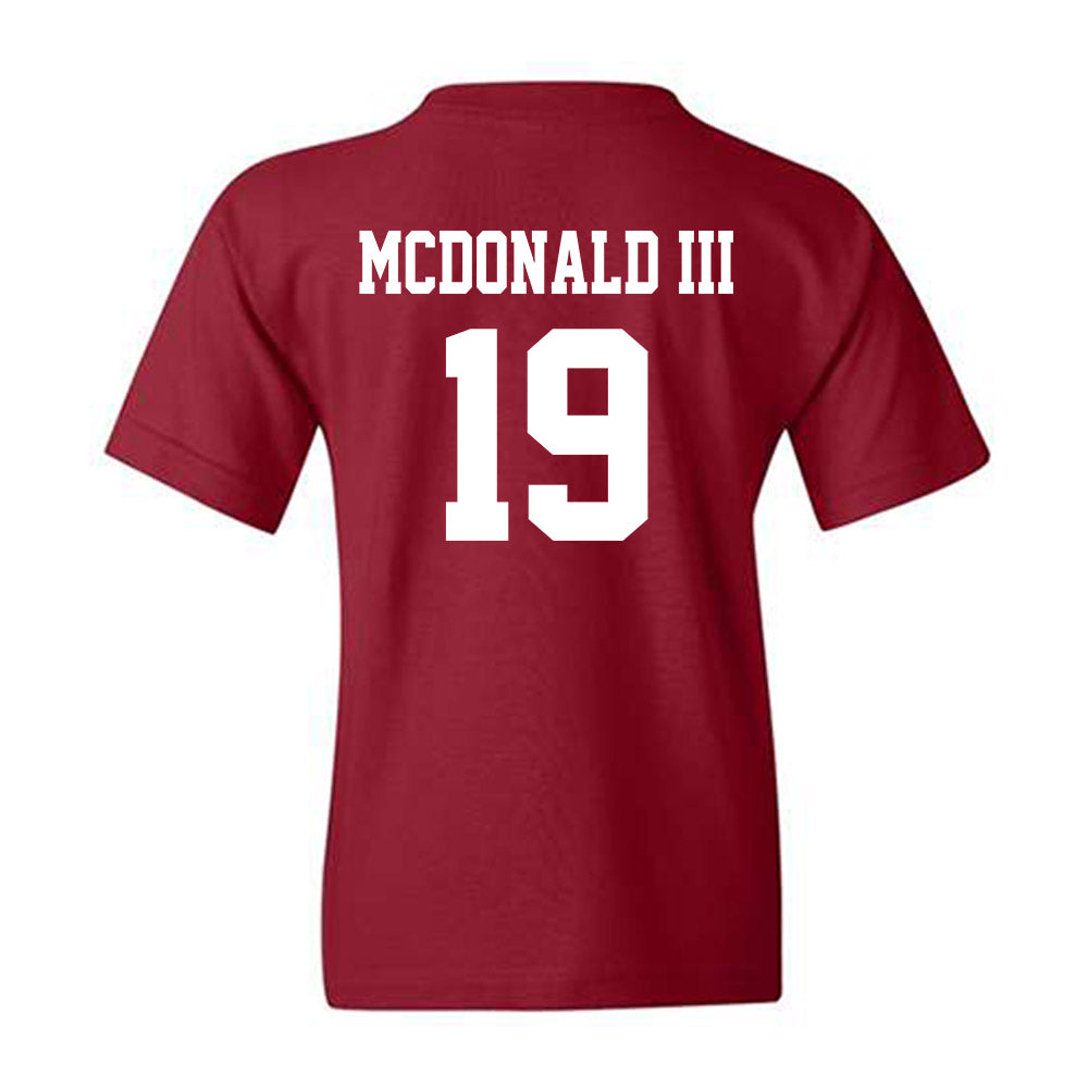 Alabama - NCAA Football : Chuck McDonald III - Youth T-Shirt-1