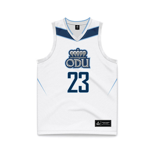 Old Dominion - NCAA Women's Basketball : Shadasia Brackens - White Basketball Jersey-0