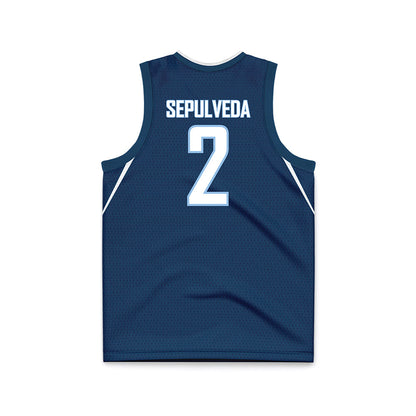 Old Dominion - NCAA Women's Basketball : Vanessa Rae Sepulveda - Navy Basketball Jersey-1