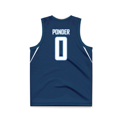 Old Dominion - NCAA Women's Basketball : Jaylen Ponder - Navy Basketball Jersey-1