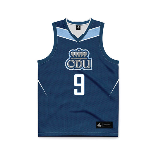 Old Dominion - NCAA Women's Basketball : Dalanna Carter - Navy Basketball Jersey-0