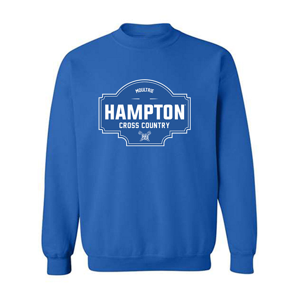 Hampton - NCAA Women's Cross Country : Angel Moultrie - Classic Fashion Shersey Crewneck Sweatshirt-0