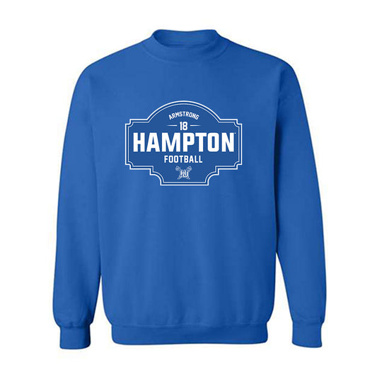Hampton - NCAA Football : Antonio Armstrong - Classic Fashion Shersey Crewneck Sweatshirt-0