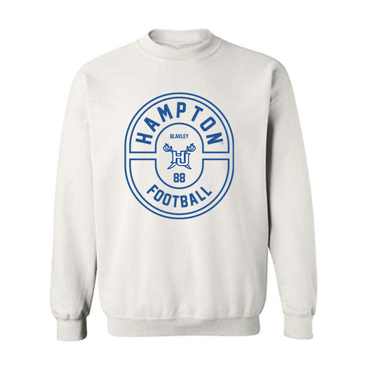Hampton - NCAA Football : Ben Blakley - Classic Fashion Shersey Crewneck Sweatshirt-0