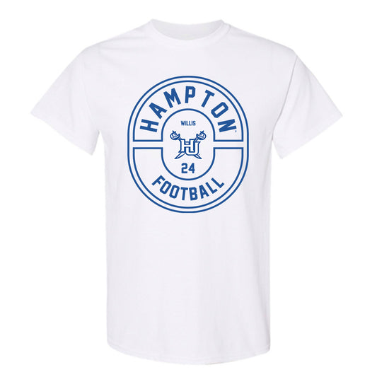 Hampton - NCAA Football : Marqwae Willis - Classic Fashion Shersey T-Shirt-0