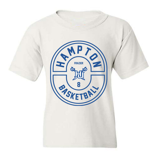 Hampton - NCAA Men's Basketball : Maximus Frazier - Classic Fashion Shersey Youth T-Shirt-0