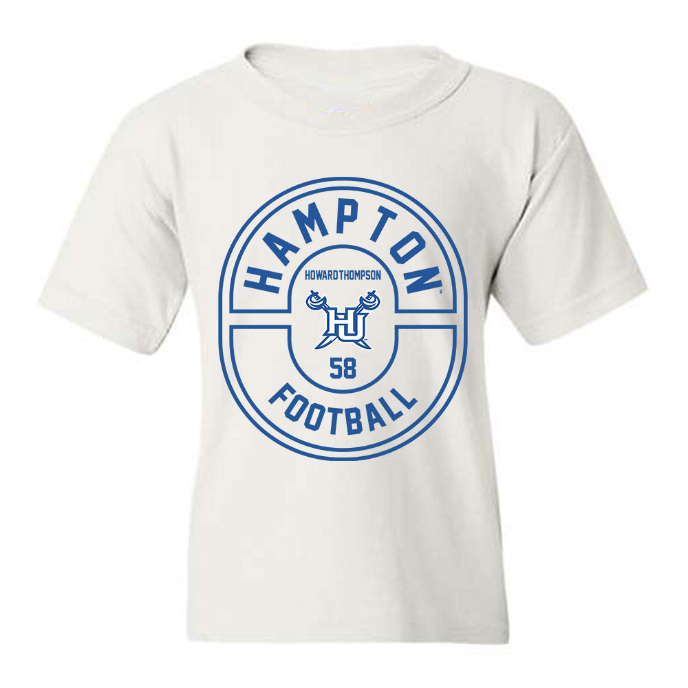Hampton - NCAA Football : Tyher Howard-Thompson - Classic Fashion Shersey Youth T-Shirt-0