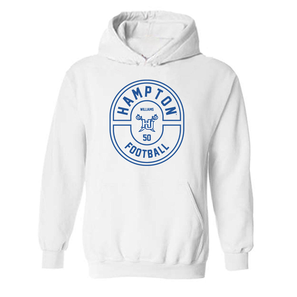Hampton - NCAA Football : John Williams - Classic Fashion Shersey Hooded Sweatshirt-0