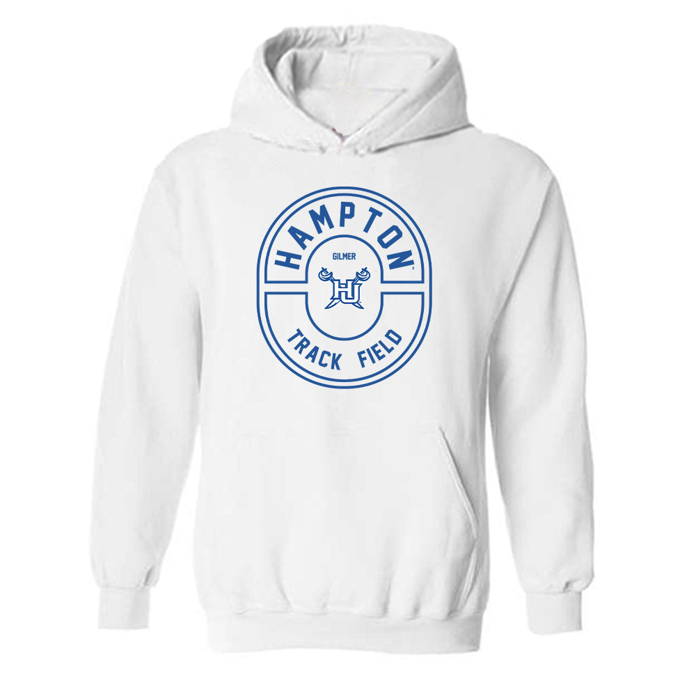 Hampton - NCAA Women's Track & Field : Arriah Gilmer - Classic Fashion Shersey Hooded Sweatshirt-0
