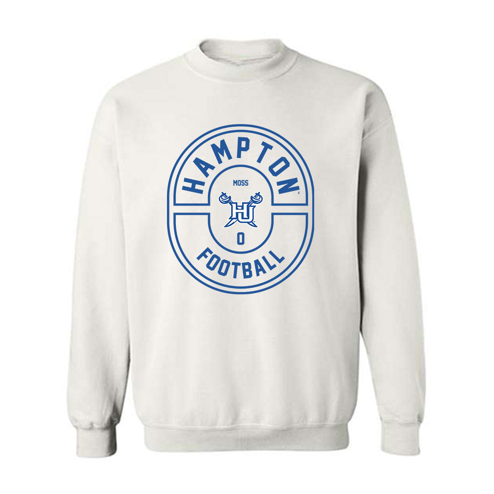 Hampton - NCAA Football : Maxwell Moss - Classic Fashion Shersey Crewneck Sweatshirt-0
