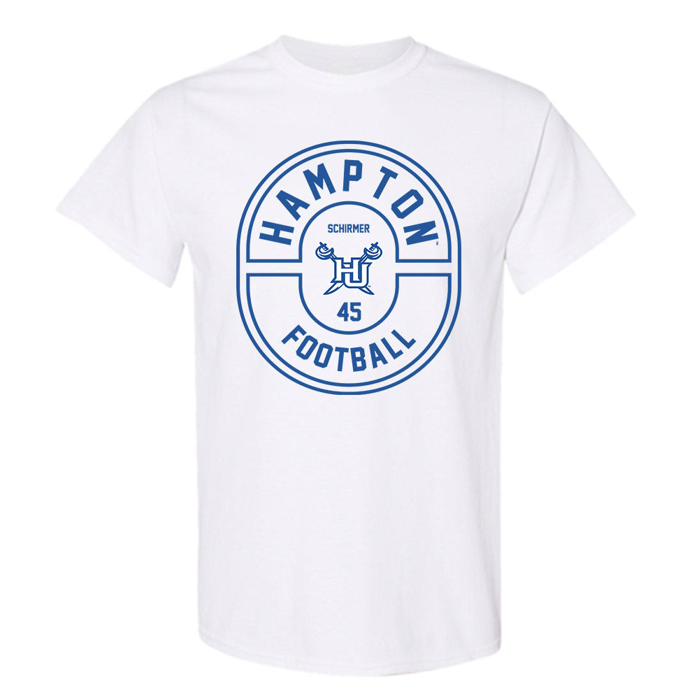 Hampton - NCAA Football : Matthew Schirmer - Classic Fashion Shersey T-Shirt-0