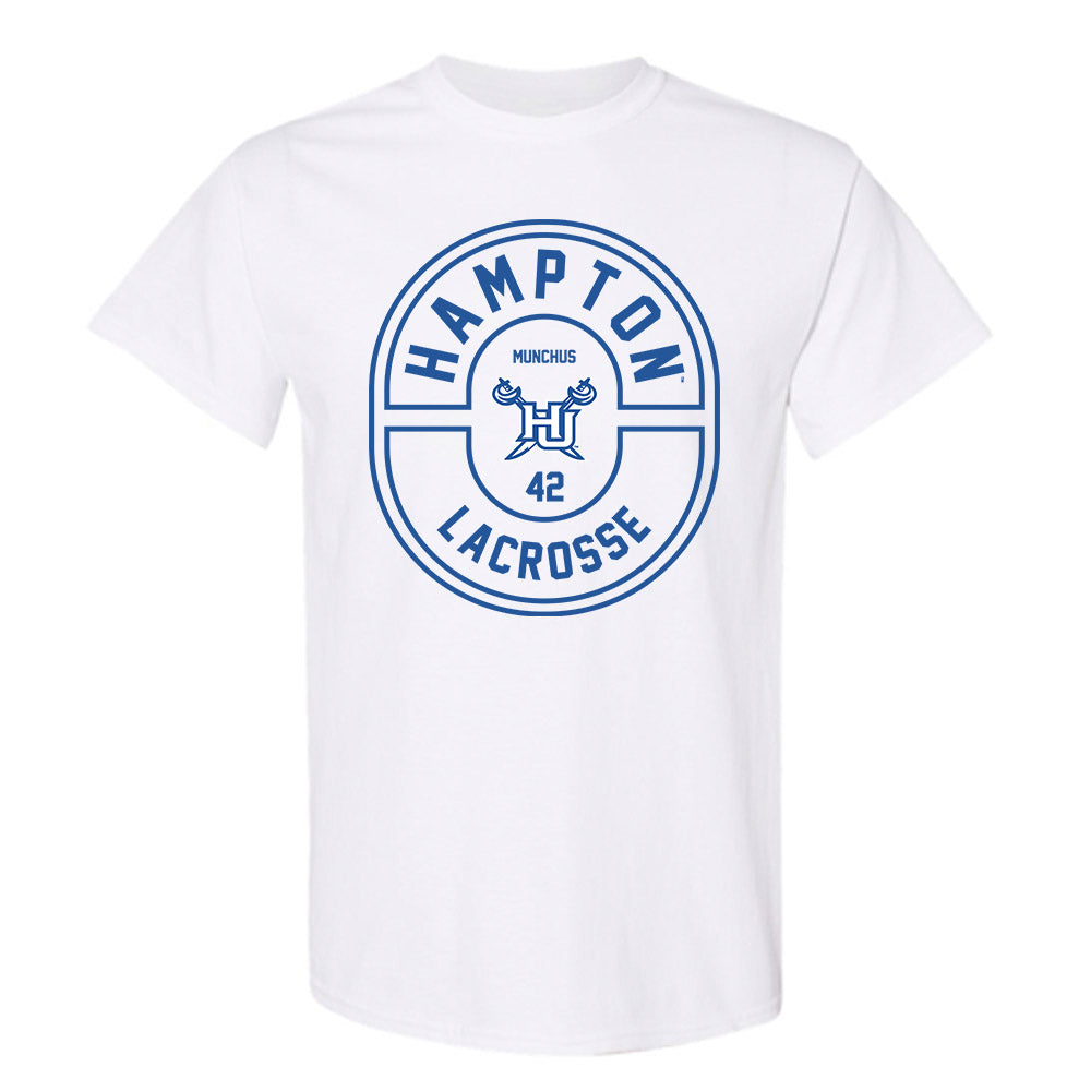 Hampton - NCAA Men's Lacrosse : Dylan Munchus - Classic Fashion Shersey T-Shirt-0